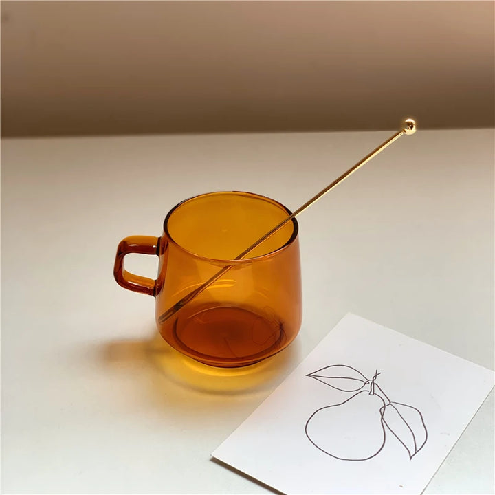 Aurora glass mug – minimalist transparent style – Die‑Tassen.de