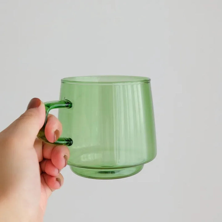 Aurora glass mug – minimalist transparent style – Die‑Tassen.de