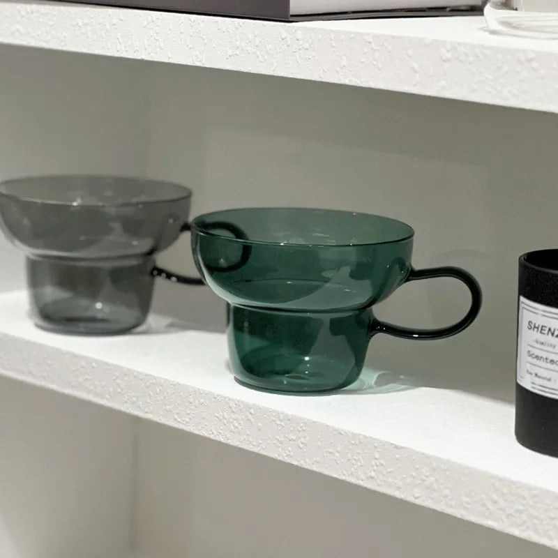 Lumora glass cup – clear minimalist design – Die‑Tassen.de
