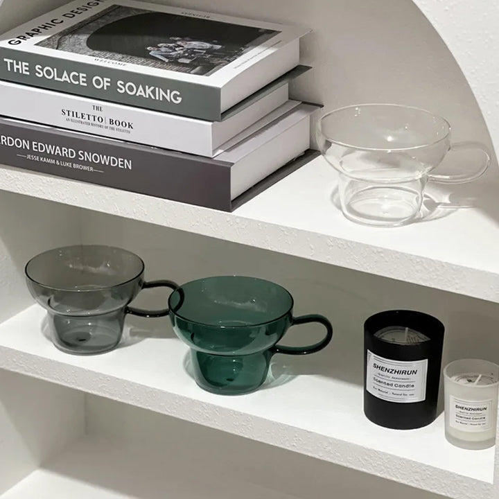 Lumora glass cup – clear minimalist design – Die‑Tassen.de