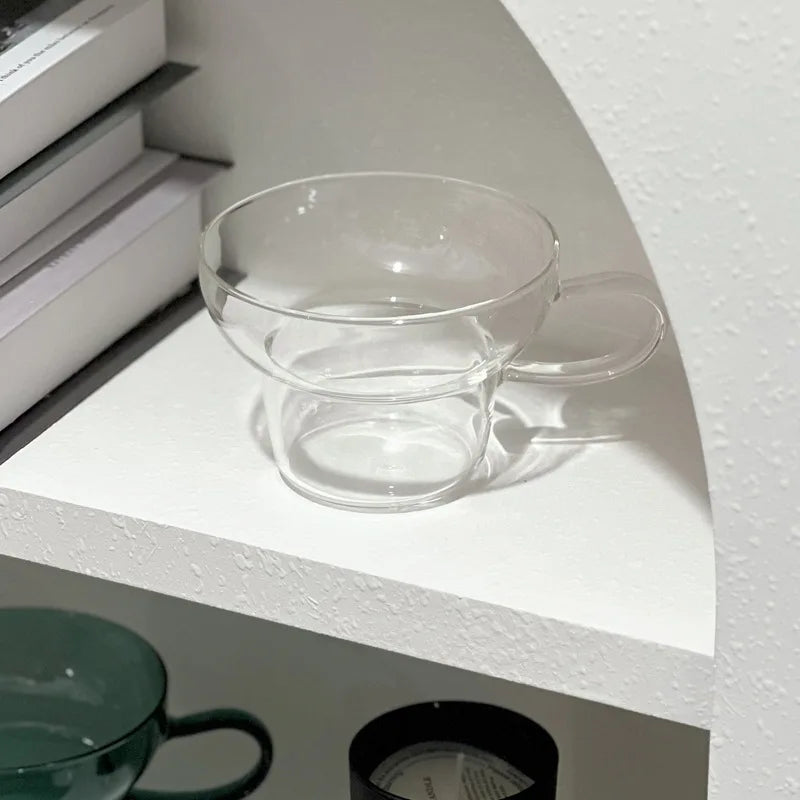 Lumora glass cup – clear minimalist design – Die‑Tassen.de