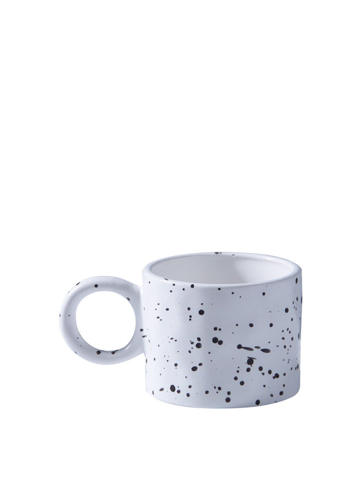 Minimalist ceramic mug 450 ml – ink spot design – Die‑Tassen.de