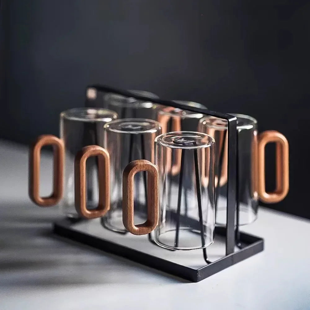 Obsidian borosilicate glass mug 350 ml – clear – sleek design – Die‑Tassen.de