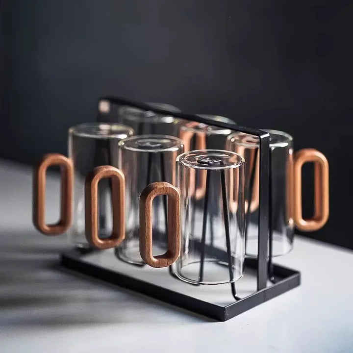Obsidian borosilicate glass mug 350 ml – clear – sleek design – Die‑Tassen.de