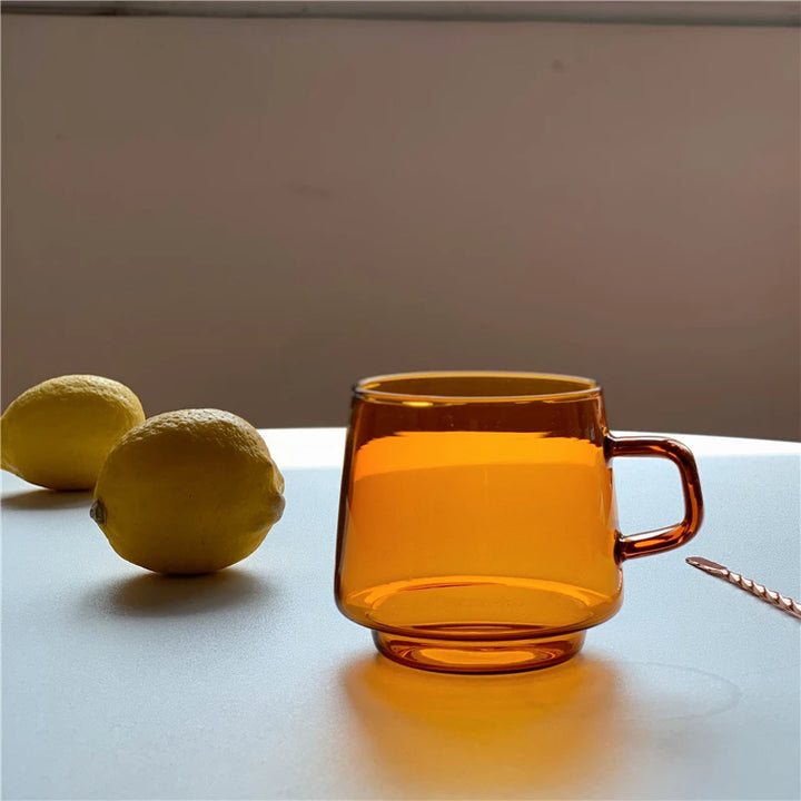 Aurora glass mug – minimalist transparent style – Die‑Tassen.de