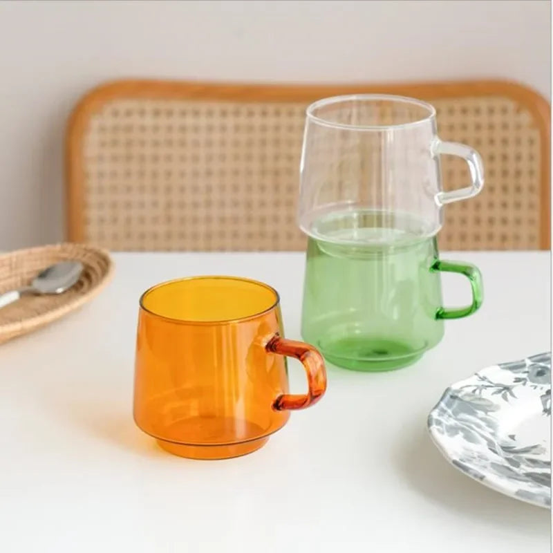 Aurora glass mug – minimalist transparent style – Die‑Tassen.de