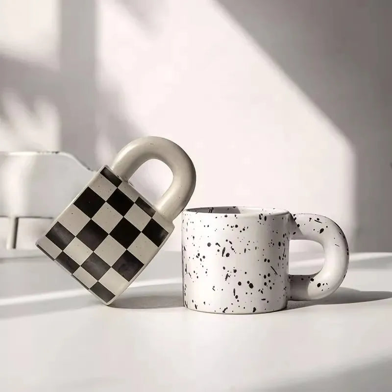 Blitz mug – glossy ceramic with splash ink art – Die-Tassen.de