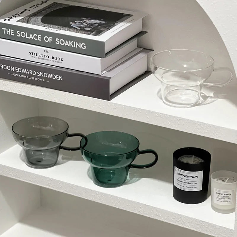 Lumora glass cup – clear minimalist design – Die‑Tassen.de