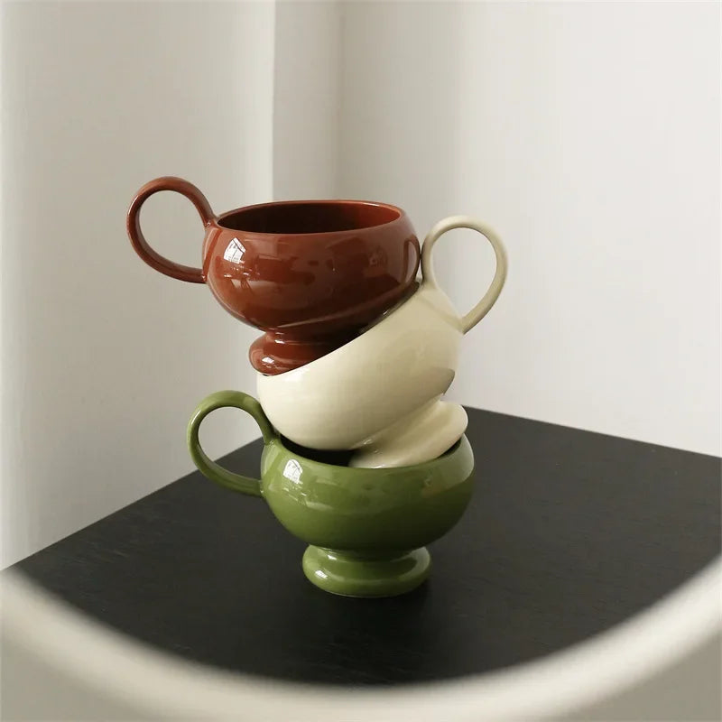 Luno mug 280 ml – elegant Porcelain, Nordic minimalist style – Die‑Tassen.de