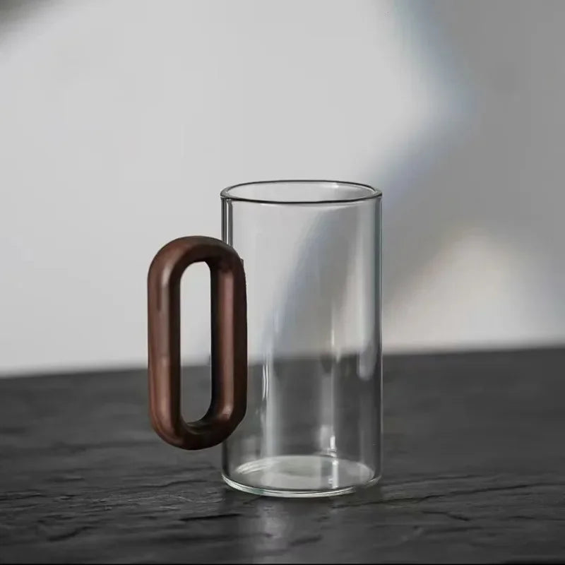 Obsidian borosilicate glass mug 350 ml – clear – sleek design – Die‑Tassen.de