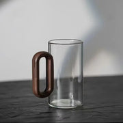 Obsidian borosilicate glass mug 350 ml – clear – sleek design – Die‑Tassen.de