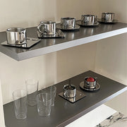 Stainless Steel Cup with Coaster and Spoon – Die‑Tassen.de